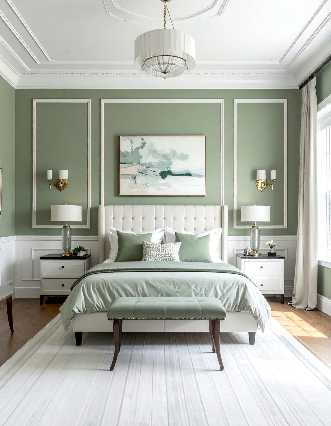 Transitional Bedroom Highlighting Architectural Details - 30 Transitional Bedroom Ideas for a Timeless Look