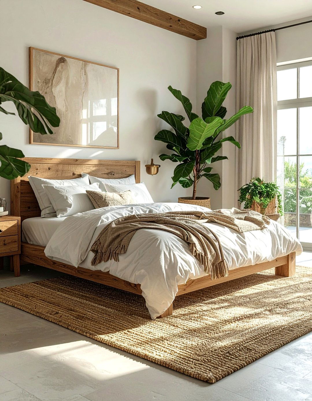 Transitional Bedroom Using Natural Elements - 30 Transitional Bedroom Ideas for a Timeless Look