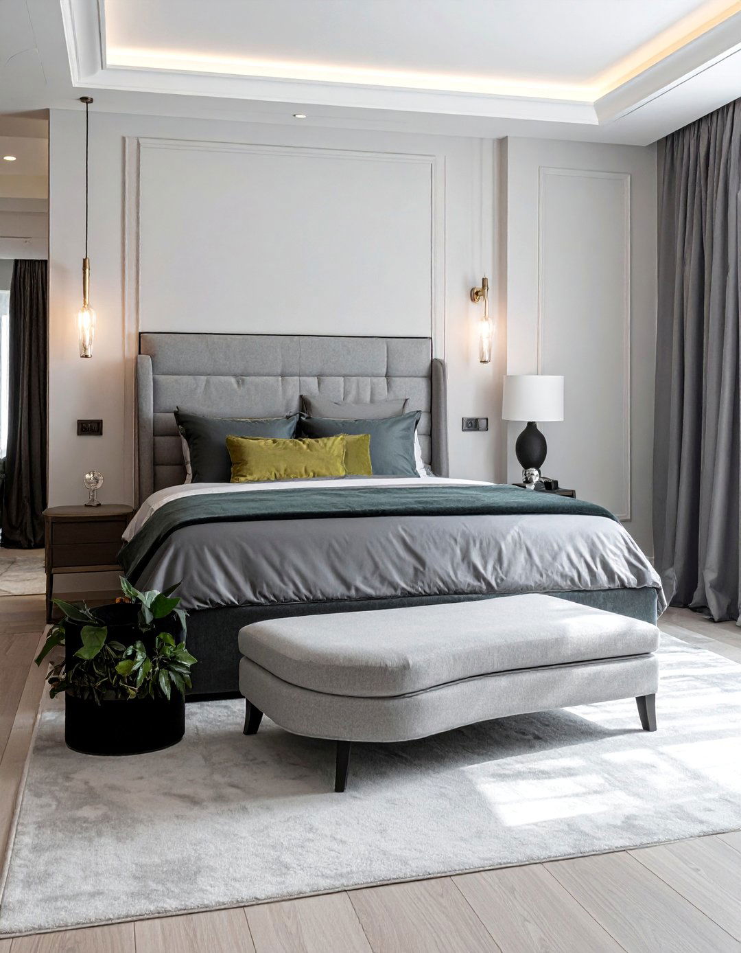 Transitional Bedroom with a Chaise Lounge - 30 Transitional Bedroom Ideas for a Timeless Look