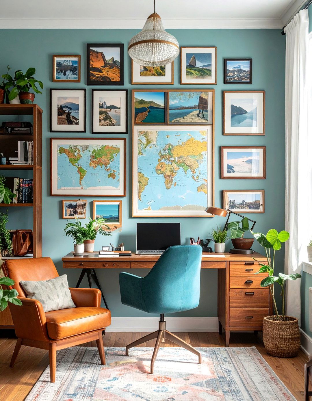 Travel Themed Gallery Wall - 40 Gallery Wall Ideas to Showcase Your Style