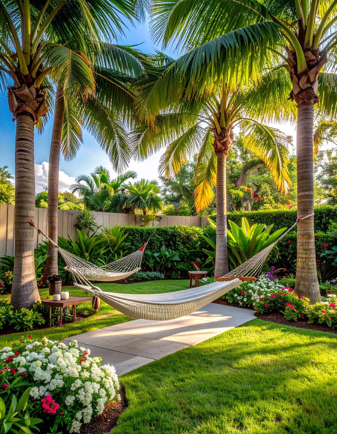 Tropical Hammock Grove Relaxation Zone - 30 Florida Backyard Ideas for a Tropical Oasis