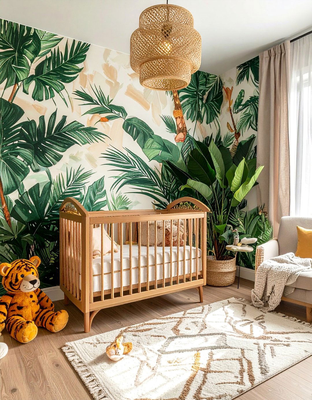 Tropical Jungle Nursery - 40 Adorable Nursery Ideas for Your Baby's Room