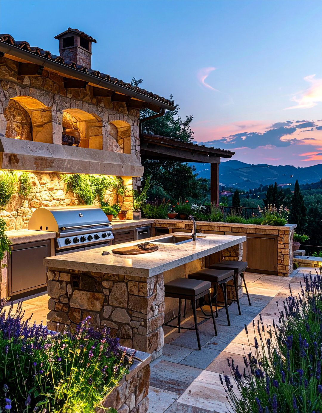 Tuscan Outdoor Kitchen Design - 20 Italian Interior Design Ideas for a Timeless Home