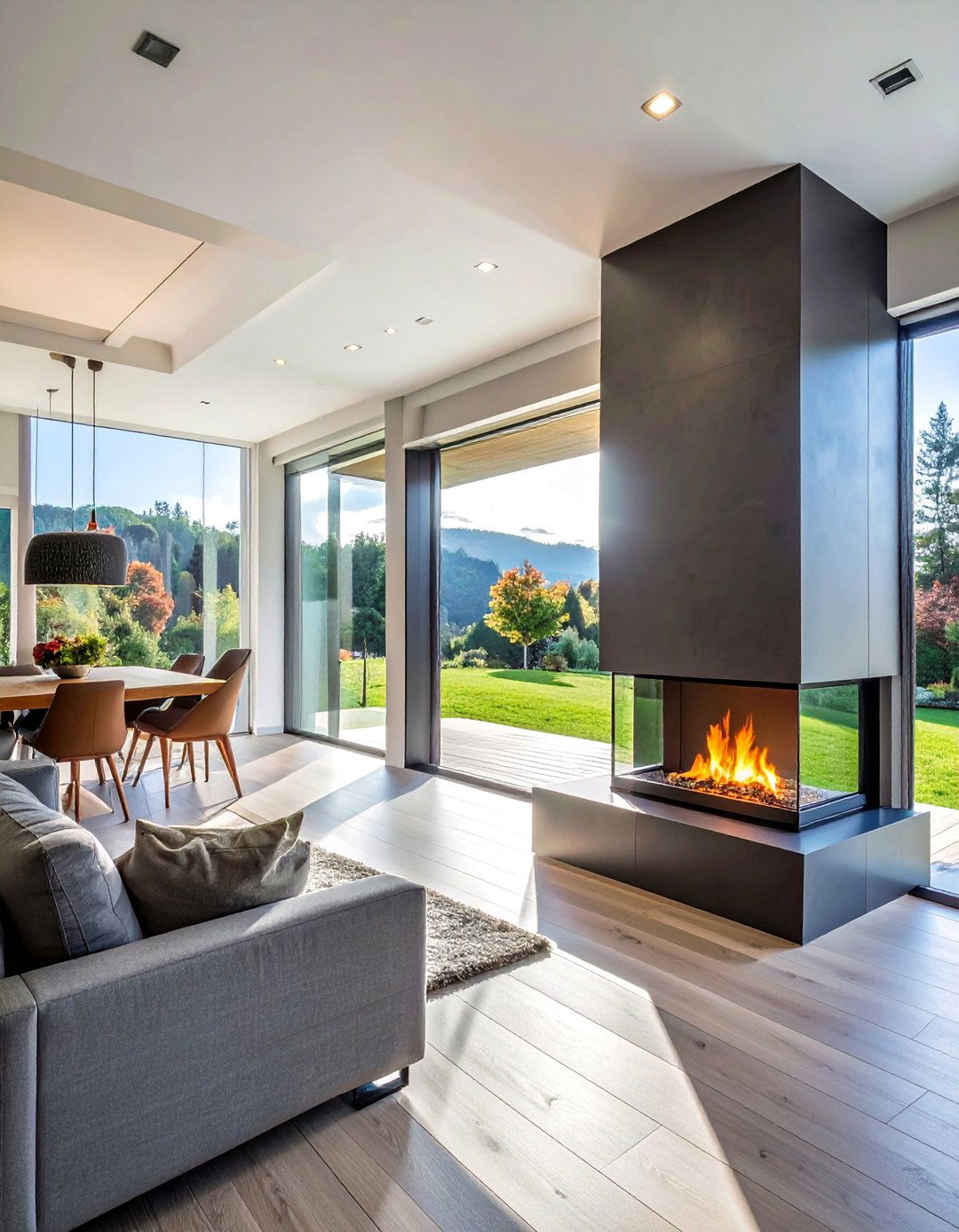 Two Sided Corner Gas Fireplace - 25 Corner Fireplace Ideas to Cozy Up Your Living Space