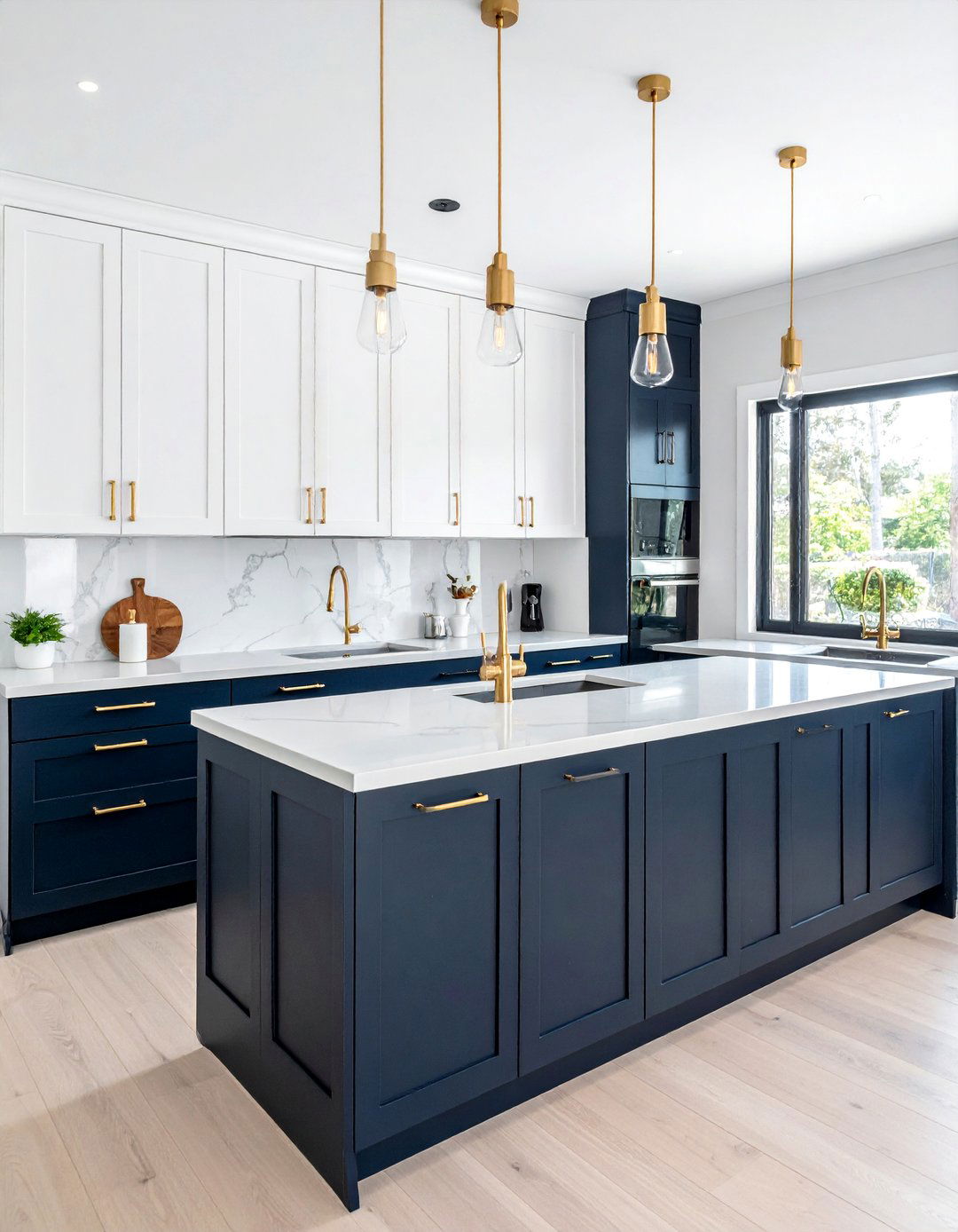 Two Tone Cabinetry Modern Townhouse Kitchen - 15 Modern Townhouse Kitchen Ideas for Stylish Living