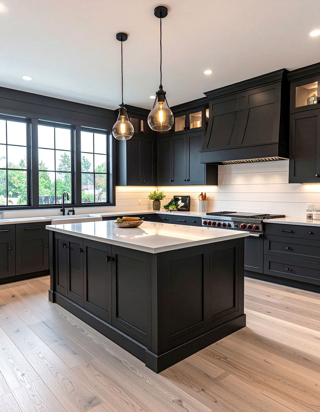 Two Tone Shiplap Backsplash - 30 Shiplap Backsplash Ideas for Your Kitchen Makeover