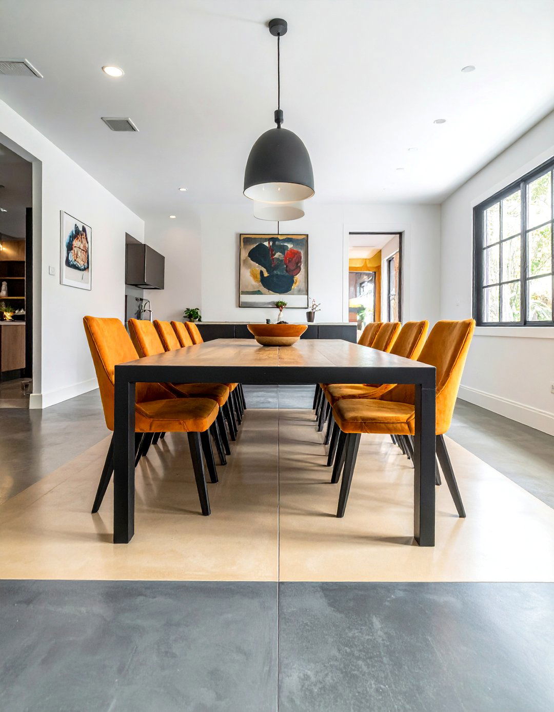 Two Tone Stained Concrete Floors - 25 Stained Concrete Floors for Modern Interiors