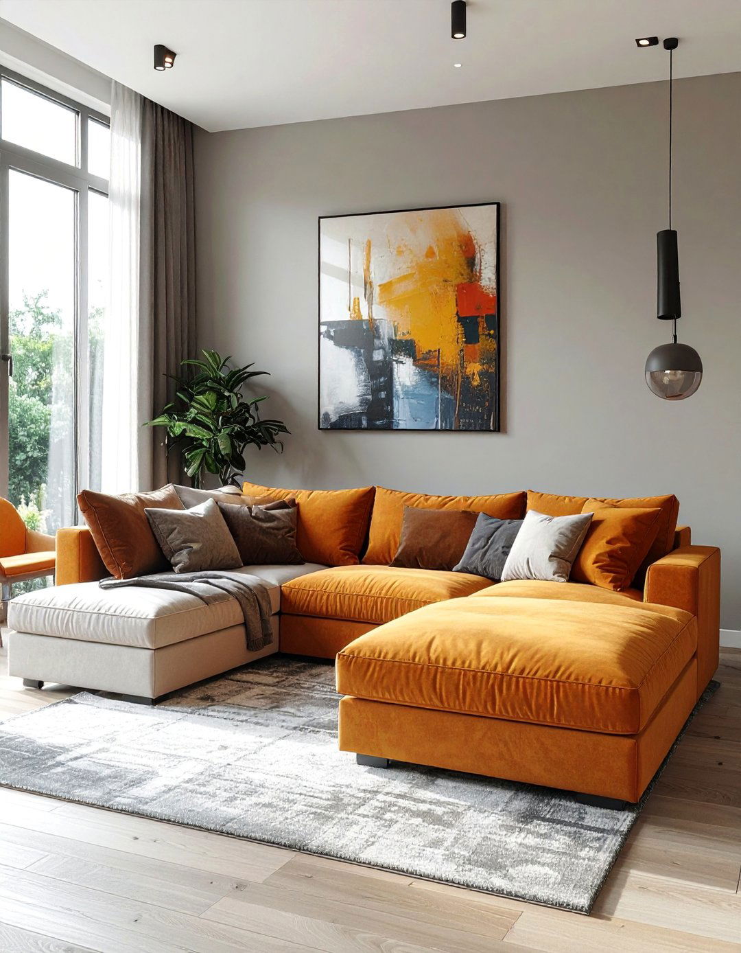 U Shape Sectional for Maximum Seating - 30 Small Living Room Sectional Layout Ideas