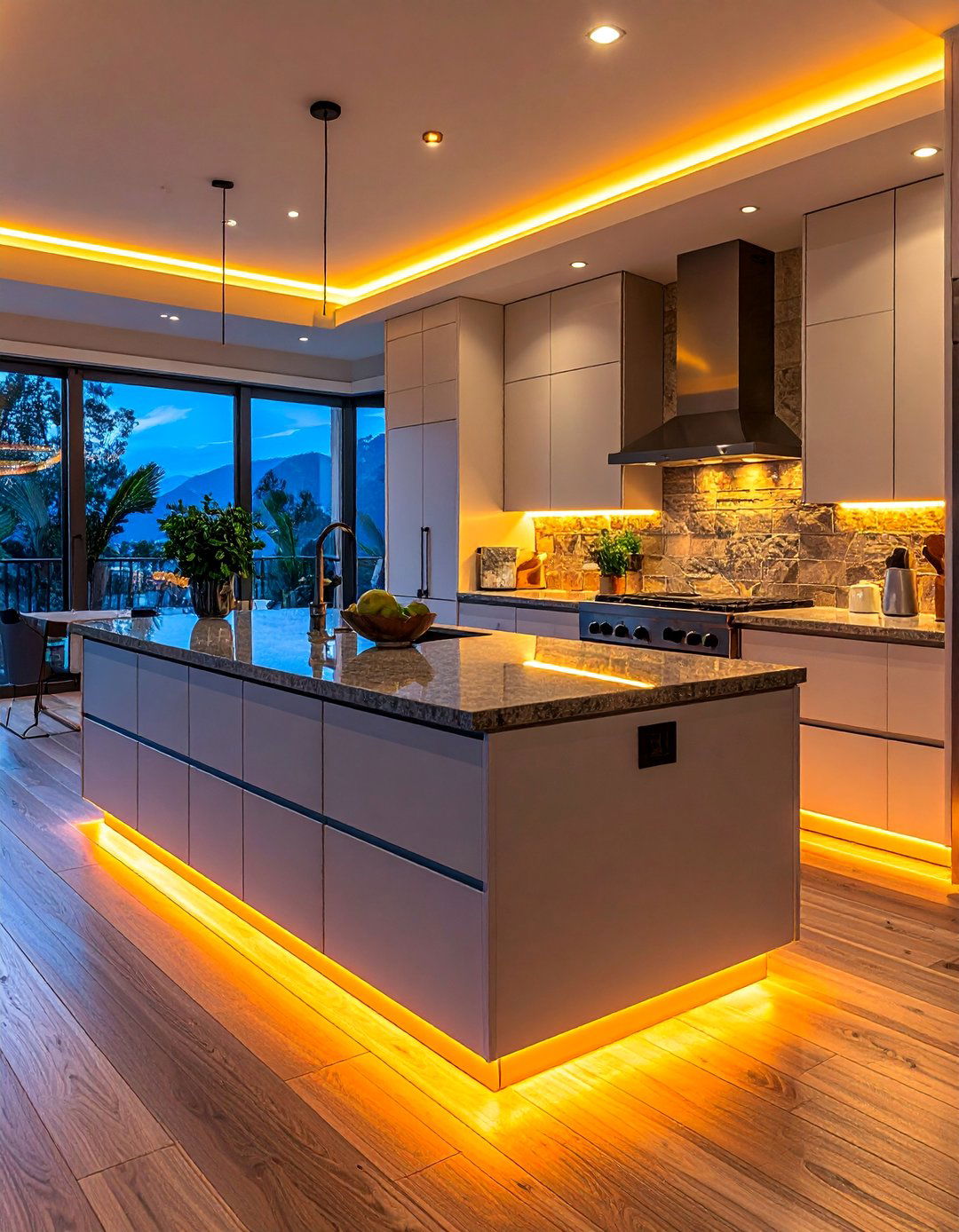 Under Cabinet LED Strip Lighting - 40 Kitchen Decor Ideas to Refresh Your Cooking Space