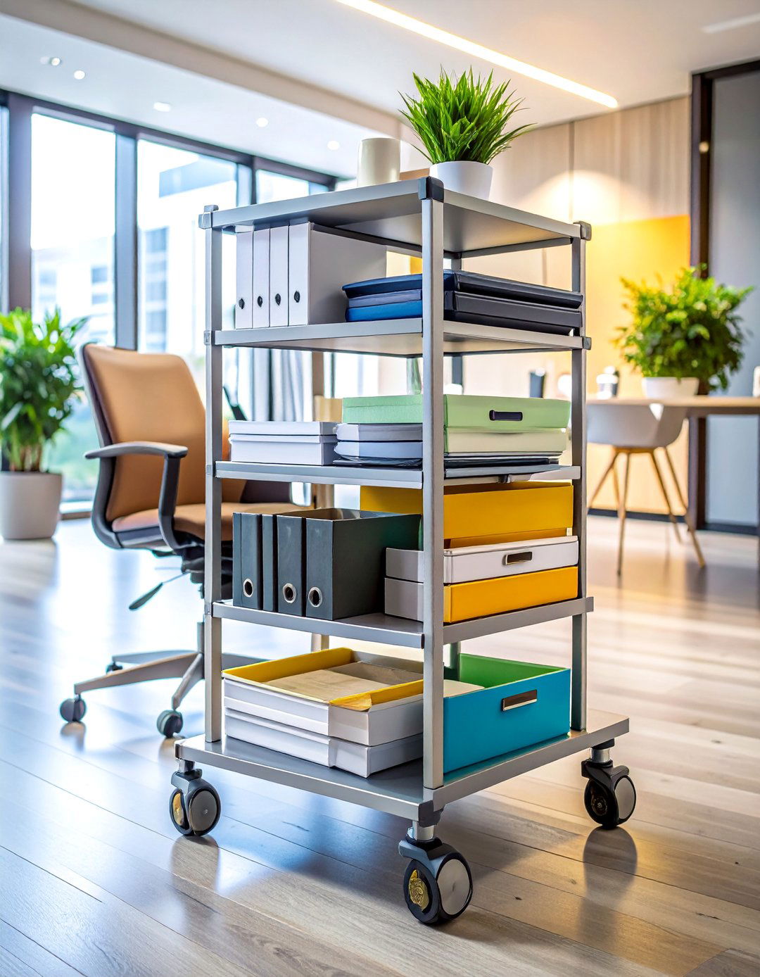 Under Desk Rolling Carts - 20 Office Storage Ideas to Maximize Your Workspace
