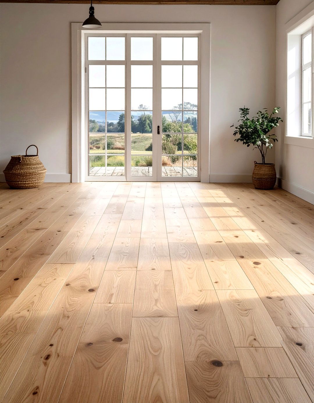 Unfinished Raw Wood Flooring - 40 Farmhouse Flooring Ideas to Enhance Your Home's Charm