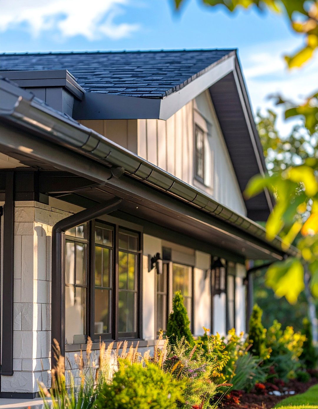 Upgrade Your Ranch Homes Gutters and Downspouts - 40 Curb Appeal Inspiration Ideas for Ranch Homes