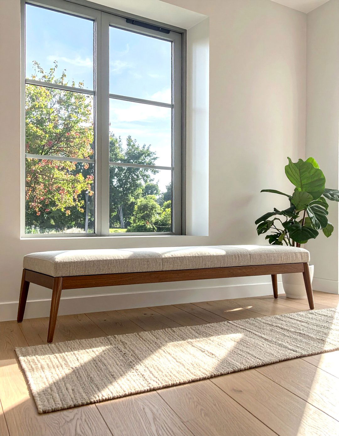 Upholstered Benches for Versatile Seating - 40 Transitional Living Room Ideas for Modern Homes