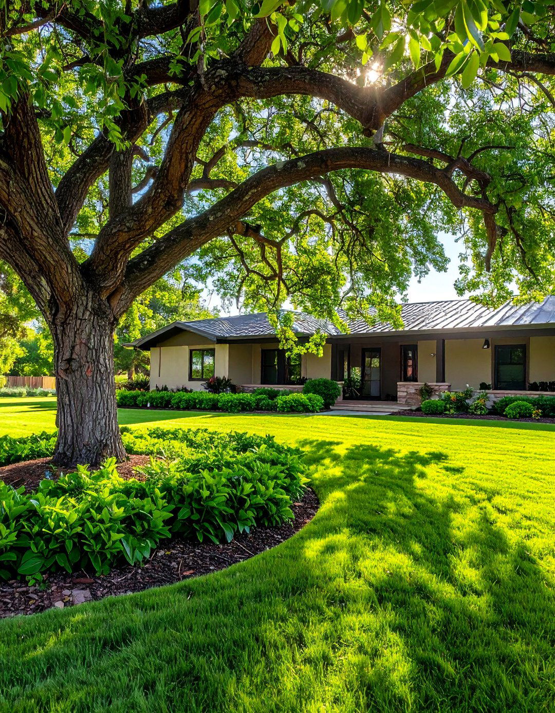 Use Ground Cover in Place of Grass for Your Ranch Home - 40 Curb Appeal Inspiration Ideas for Ranch Homes