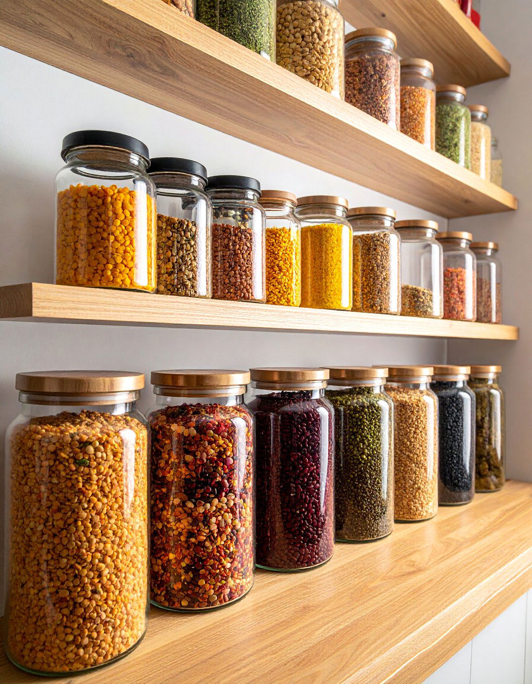 Using Glass Jars for Bulk Food Storage - 30 Small Pantry Ideas for Efficient Storage
