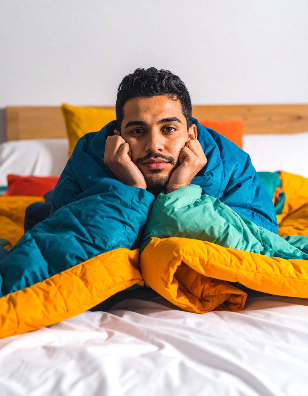 Using a Weighted Blanket for Calm - 40 Cozy Bedroom Ideas for a Relaxing Retreat