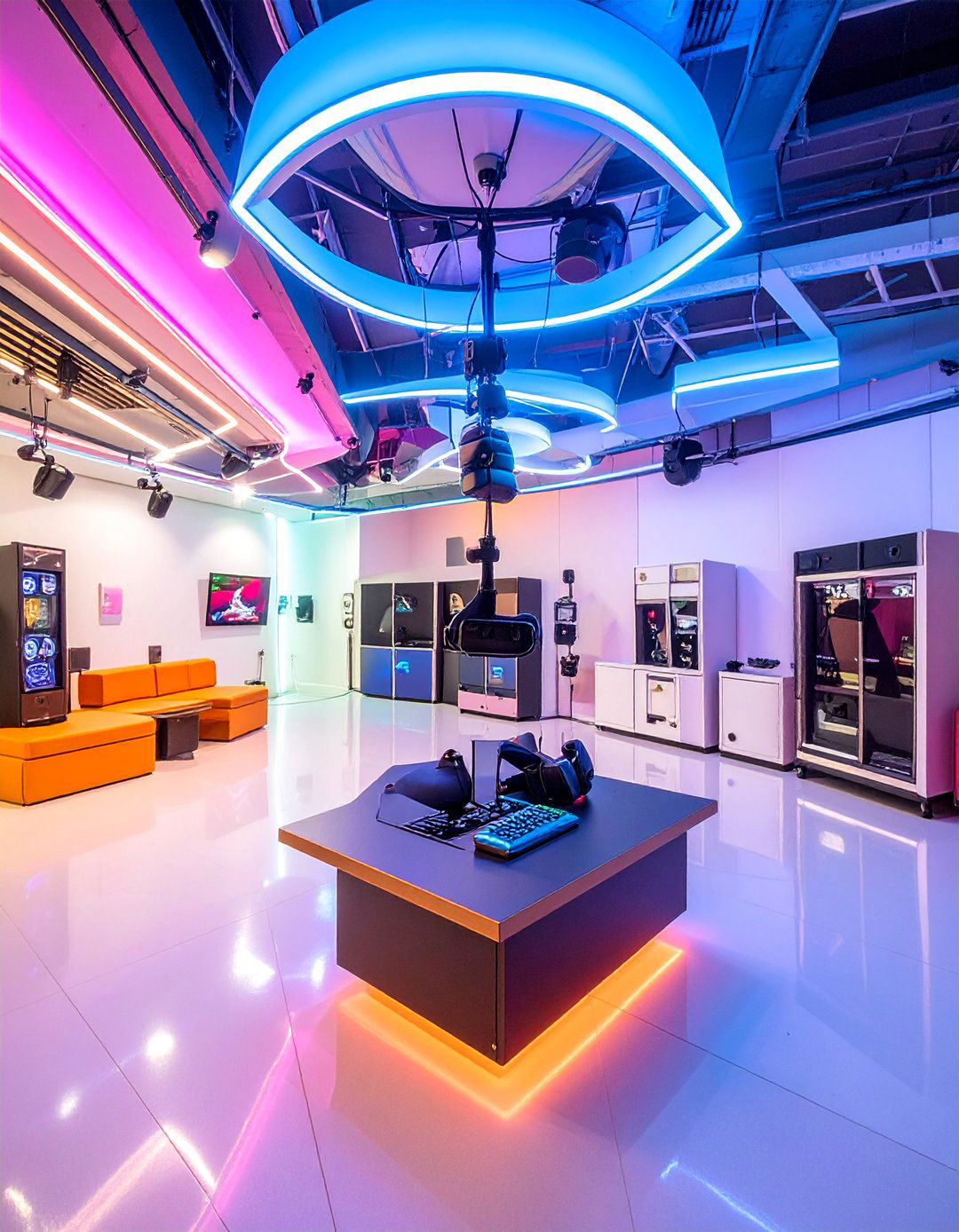 VR Gaming Integration Zone - 30 Retro Game Room Ideas for a Fun and Nostalgic Space