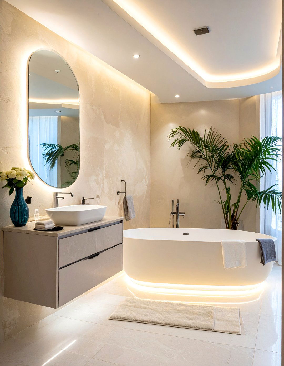 Venetian Plaster Powder Room - 20 Italian Interior Design Ideas for a Timeless Home