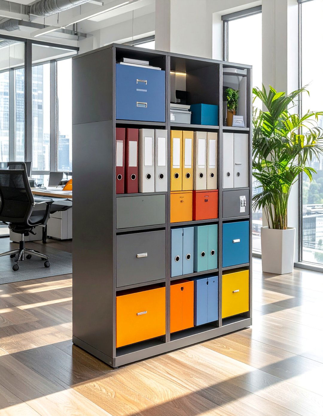 Vertical File Towers - 20 Office Storage Ideas to Maximize Your Workspace