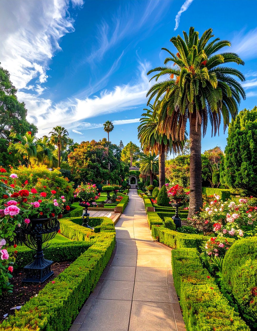 Victorian Palm Conservatory Style - 30 Front Yard Palm Tree Landscape Design Ideas