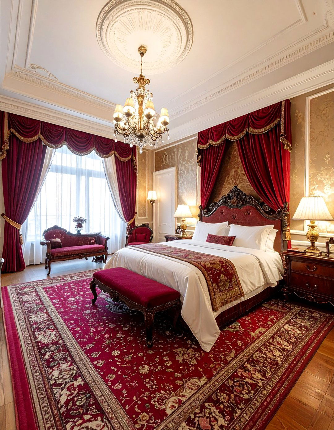 Victorian Romantic Elegance - 30 Romantic Hotel Room Ideas for a Dreamy Getaway