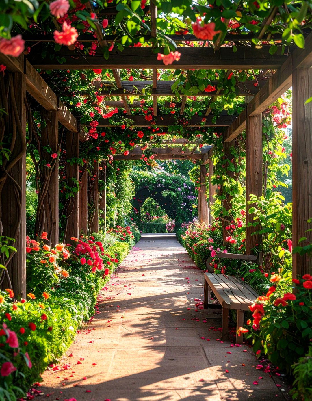 Vine covered Arbors - 20 Garden Shade Ideas for a Cool and Comfortable Outdoor Space