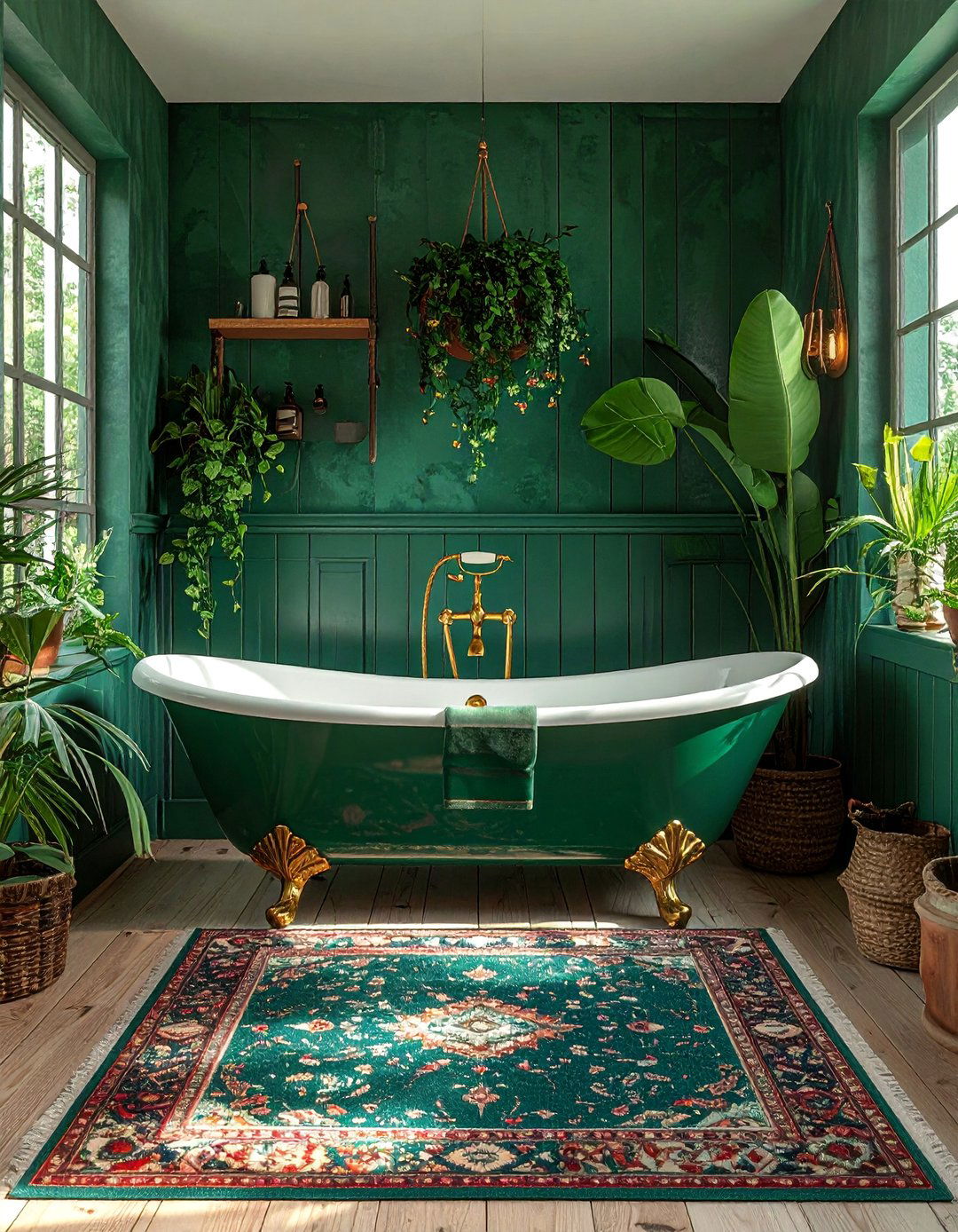 Vintage Clawfoot Tub Retreat - 25 Boho Bathroom Ideas for a Free-Spirited Retreat