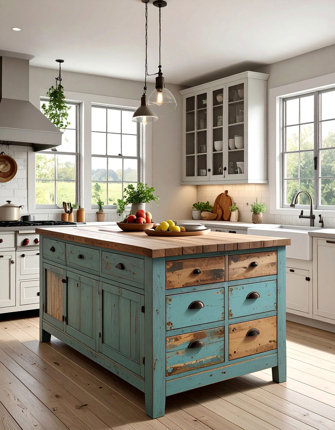 Vintage Furniture Repurpose Design - 40 Kitchen Island Ideas for Spacious Kitchens