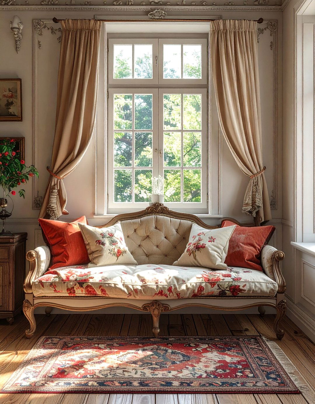 Vintage Inspired Nook - 40 Window Seat Ideas for a Cozy and Functional Space