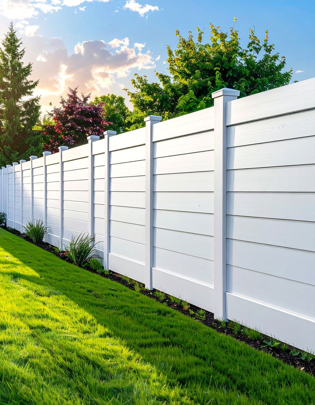 Vinyl Privacy Garden Fence - 40 Garden Fence Ideas to Enhance Your Outdoor Space