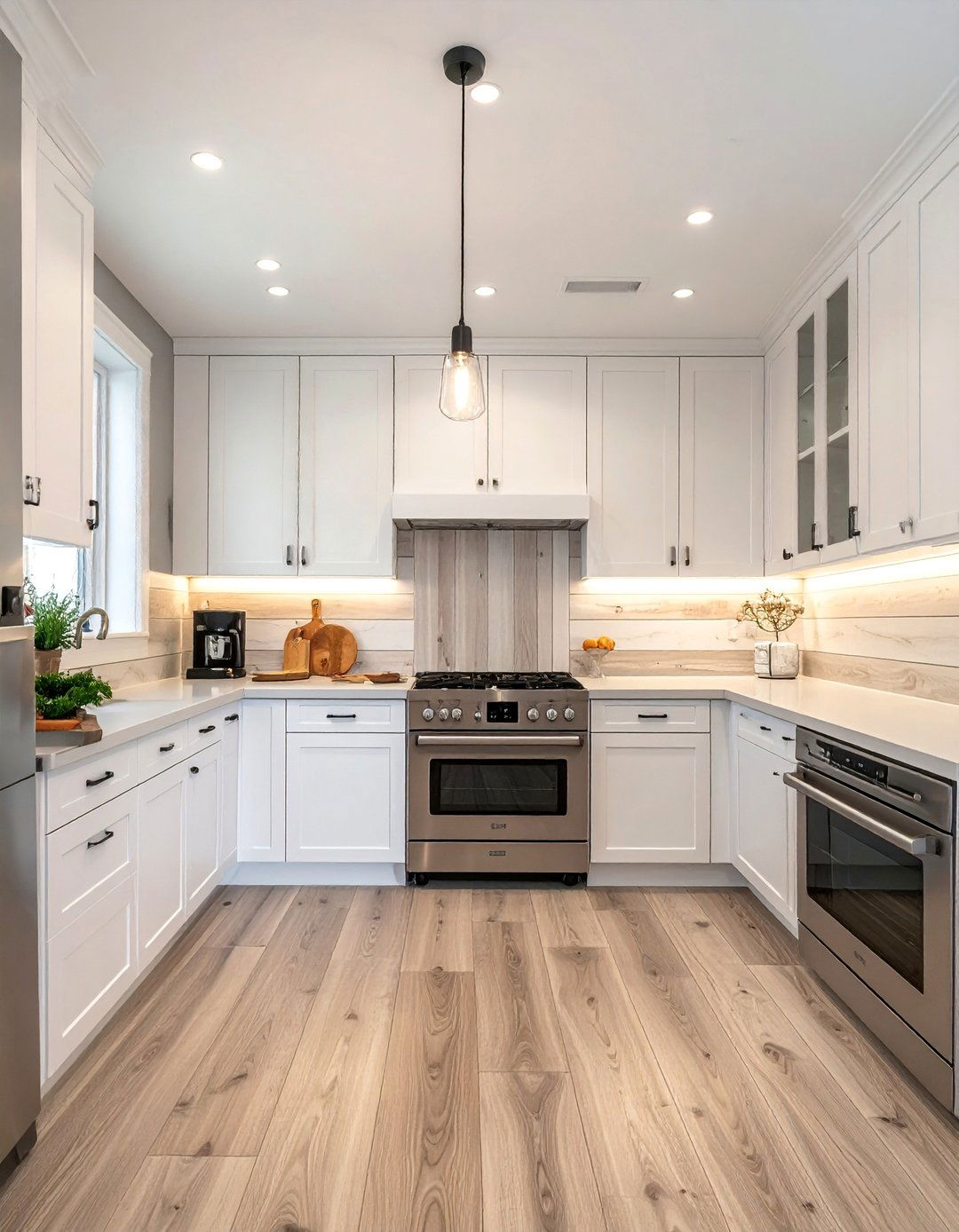 Vinyl or Peel and Stick Shiplap Backsplash - 30 Shiplap Backsplash Ideas for Your Kitchen Makeover