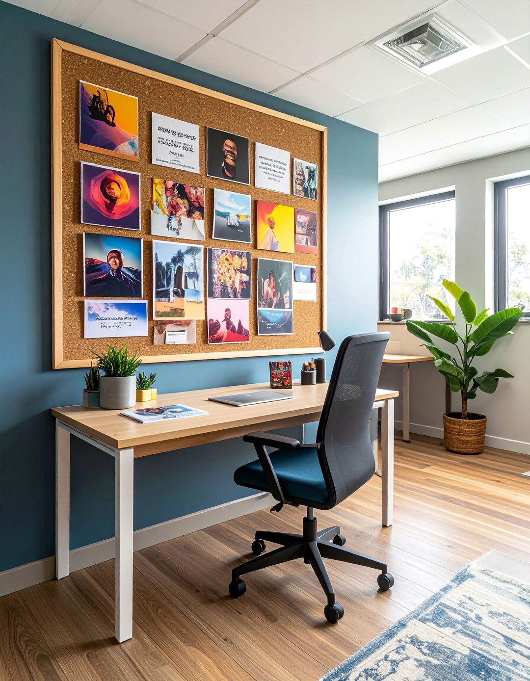 Vision Board for Motivation - 30 Cubicle Decor Ideas to Personalize Your Workspace