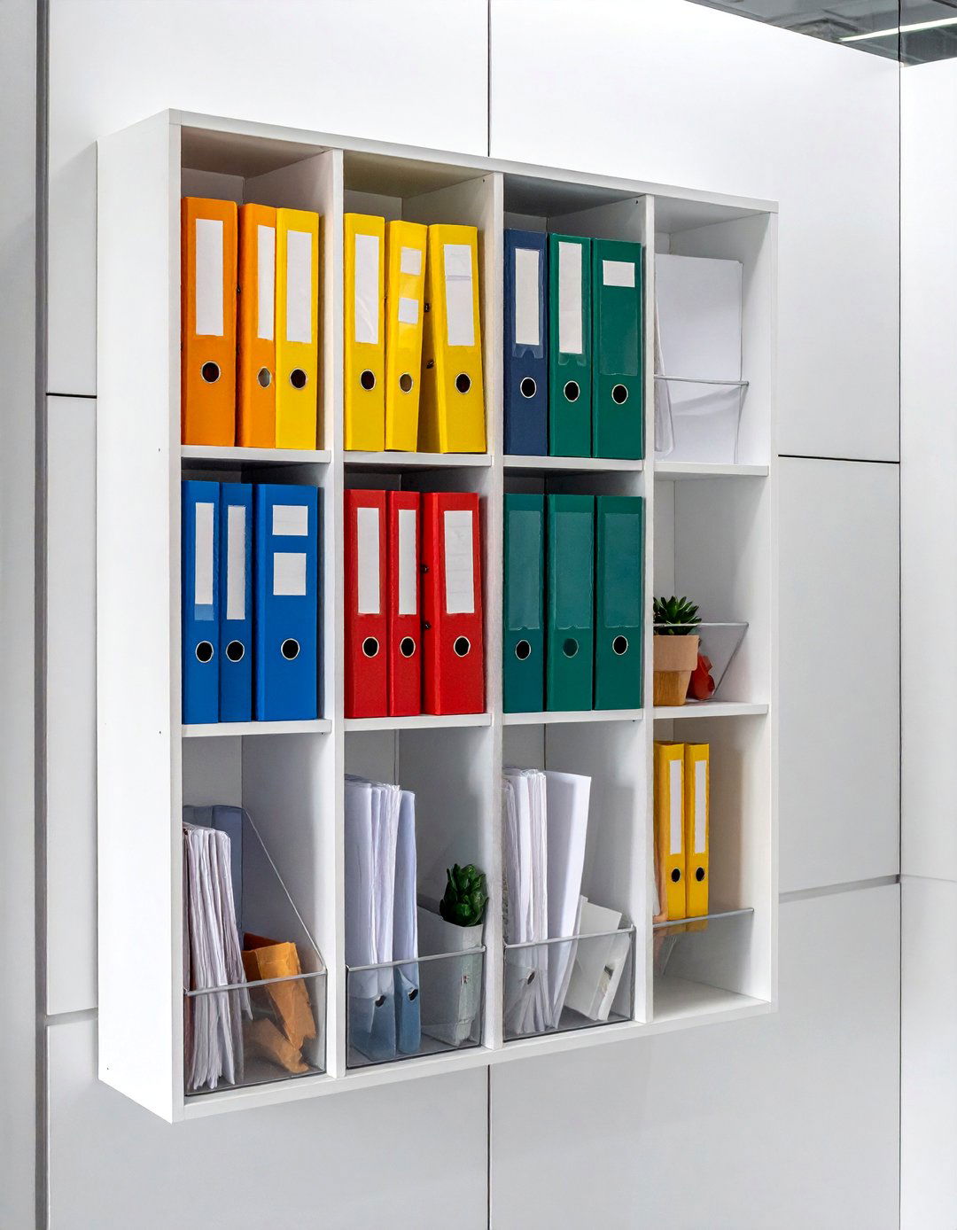 Wall Mounted Filing Systems - 20 Office Storage Ideas to Maximize Your Workspace