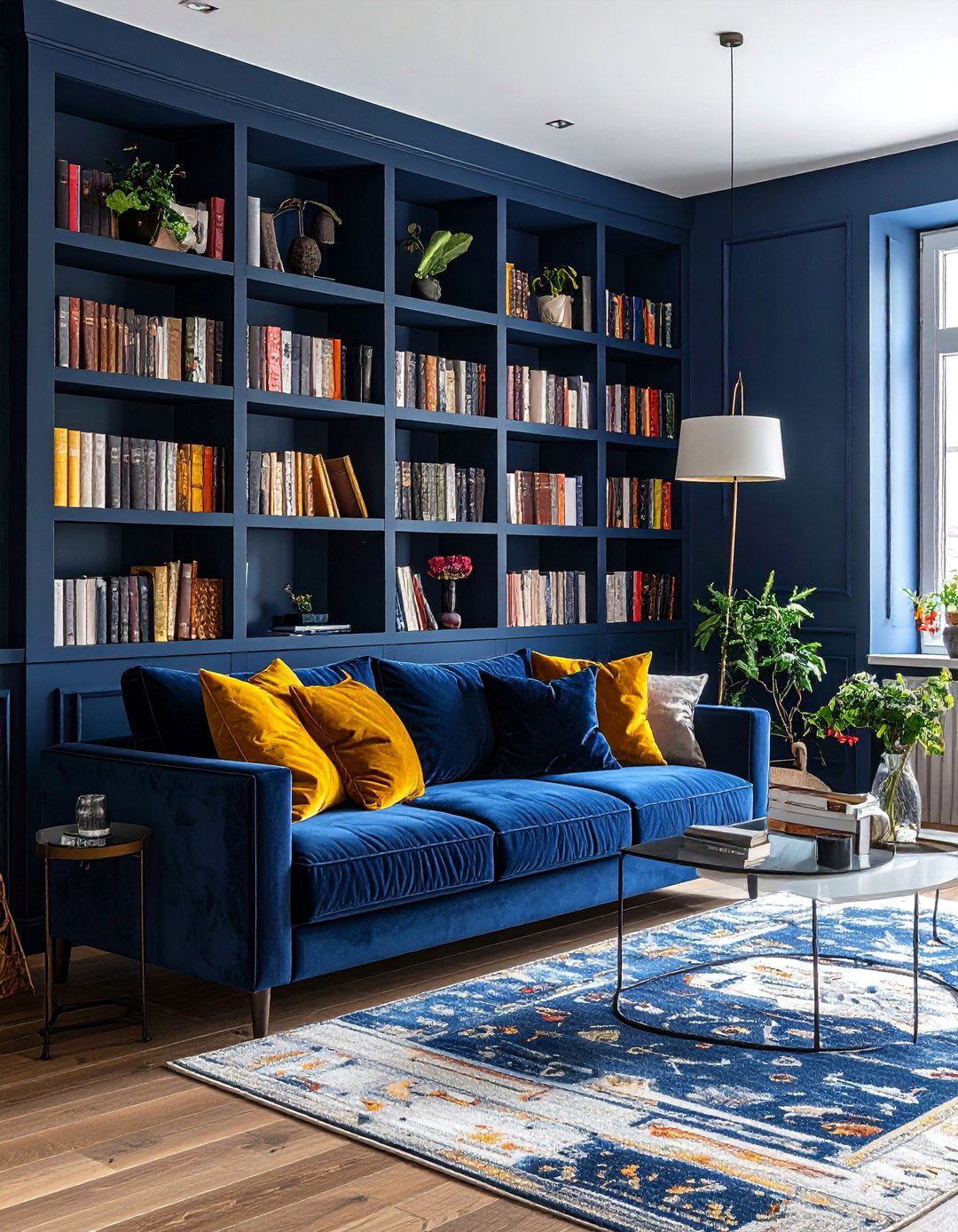 Wall to Wall Built In Bookshelves - 40 Living Room Ideas for Cozy Spaces