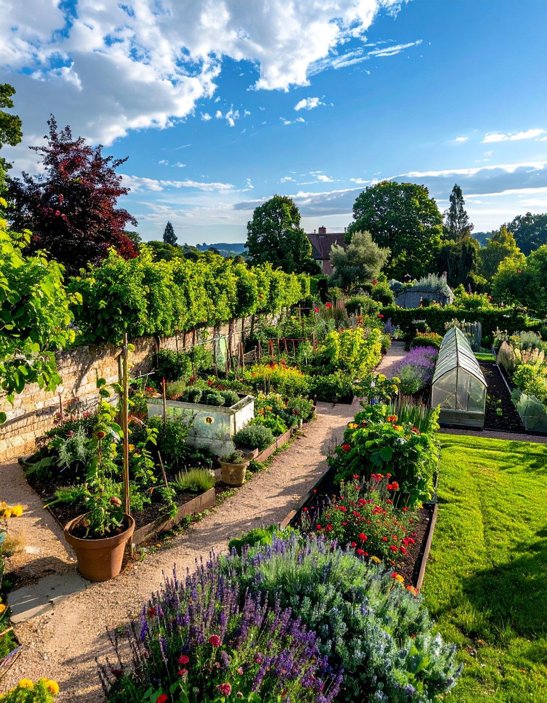 Walled Kitchen Garden - 40 English Garden Design Ideas for a Timeless Landscape