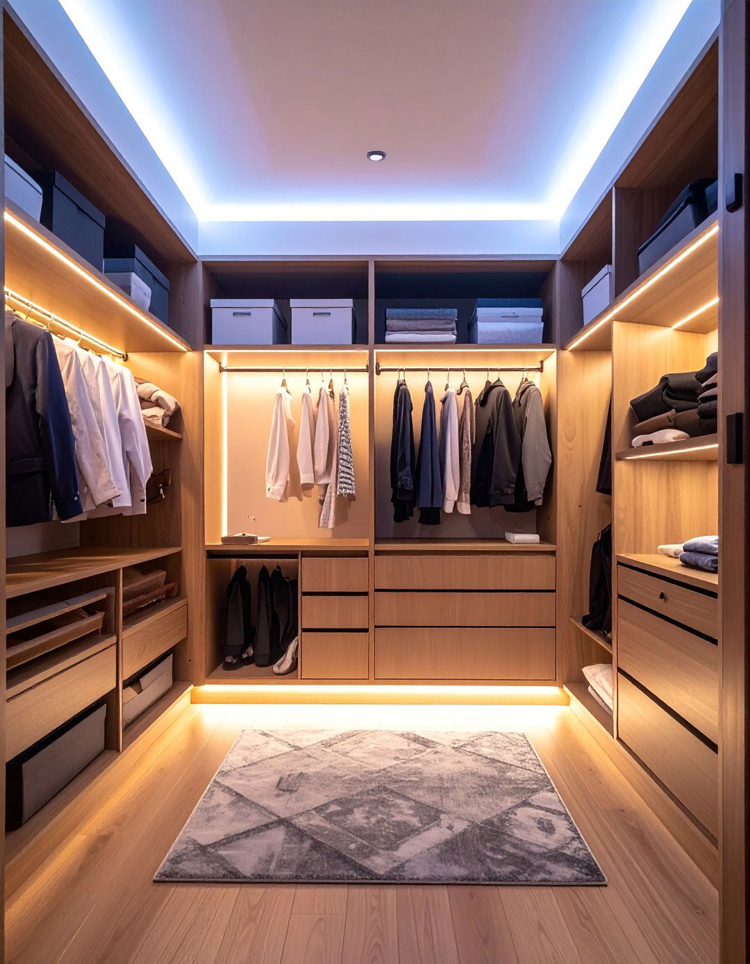 Wardrobe and Closet Interior Lighting - 15 Bright Small Bedroom Lighting Ideas for Ambiance