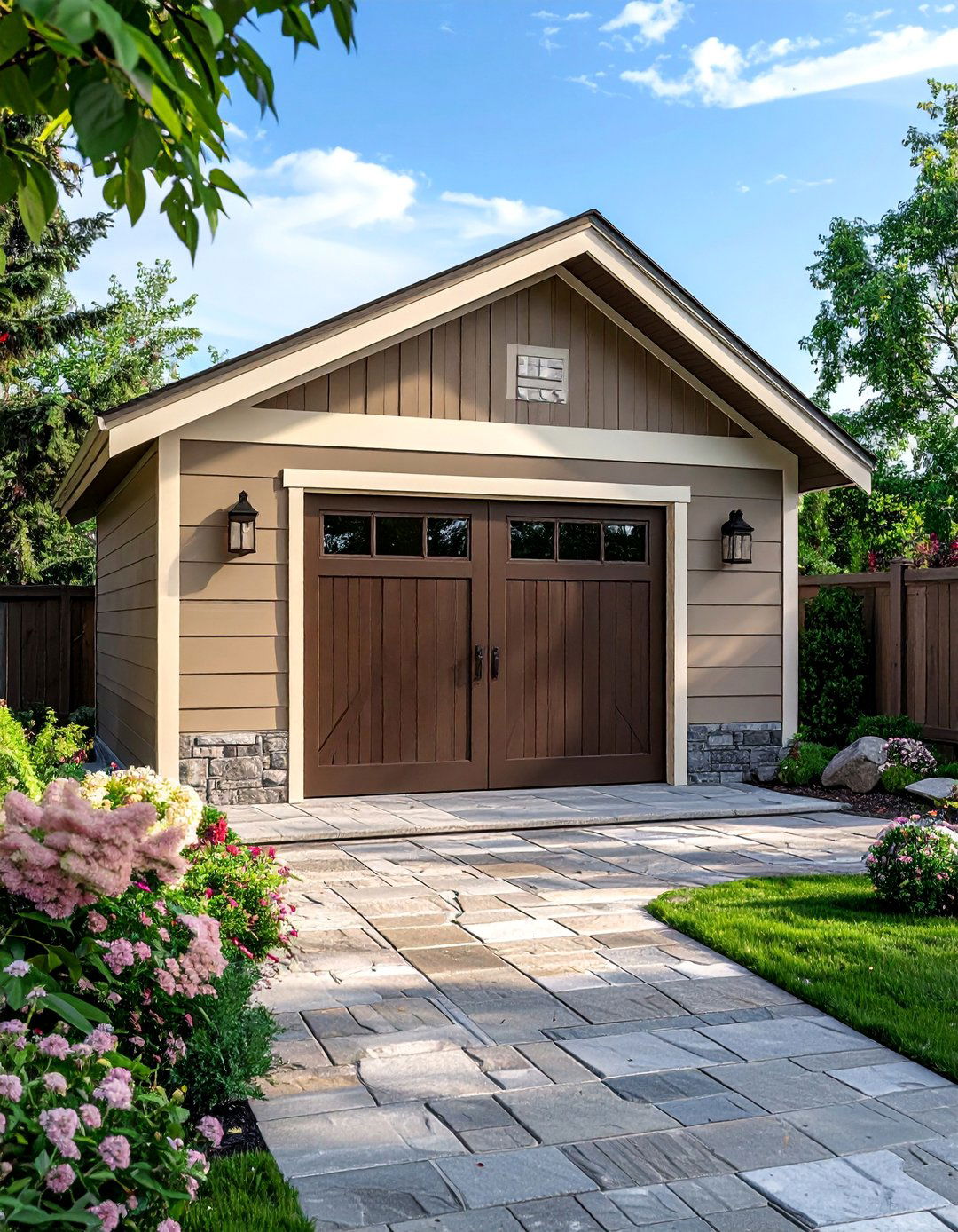 Warm Taupe Neutral Shed Color - 20 Shed Color Ideas to Transform Your Outdoor Space