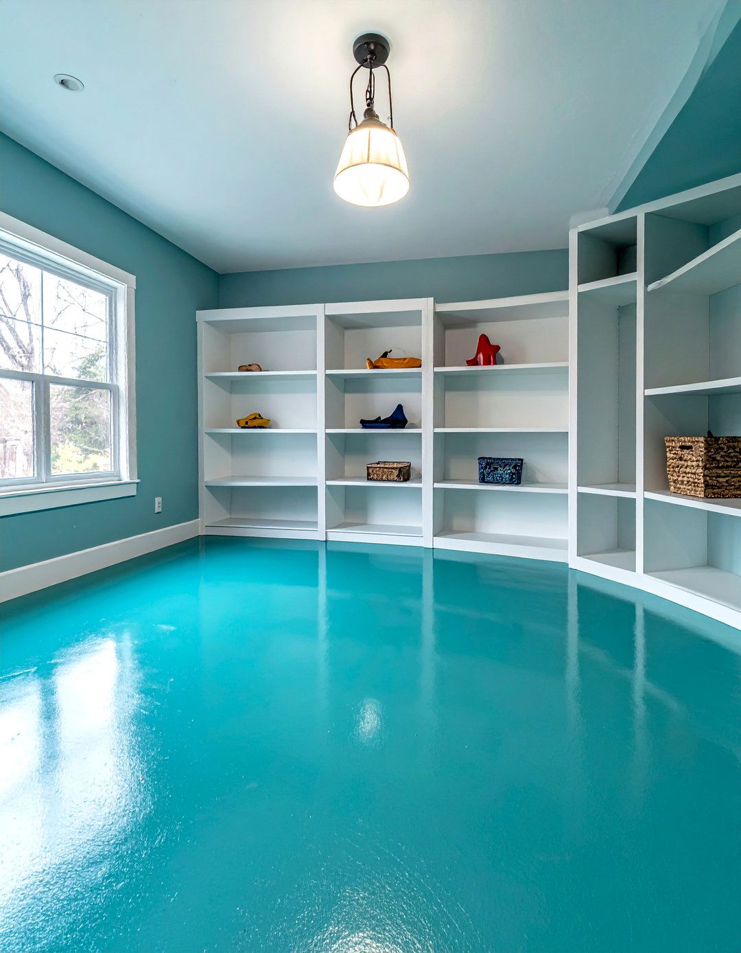 Water Based Stained Concrete Basement Floor - 20 Concrete Basement Floor Ideas for a Modern Look