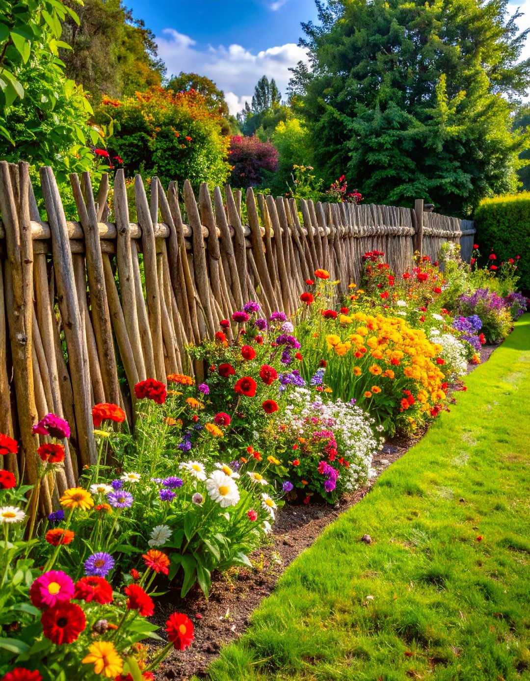 Wattle Fencing - 30 Rustic Landscaping Ideas to Transform Your Outdoor Space