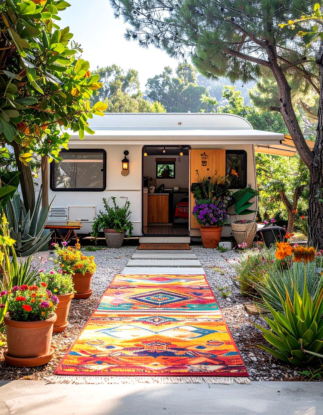 Welcome Mat Entrance - 30 RV Campsite Decorating Ideas for a Cozy Outdoor Retreat