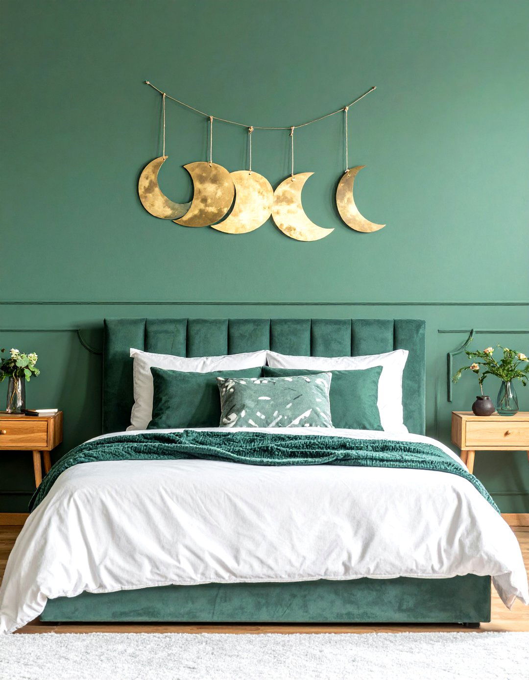 Whimsigoth Decor Using Moon Phase Wall Hangings - 30 Whimsigoth Decor Ideas to Enchant Your Space