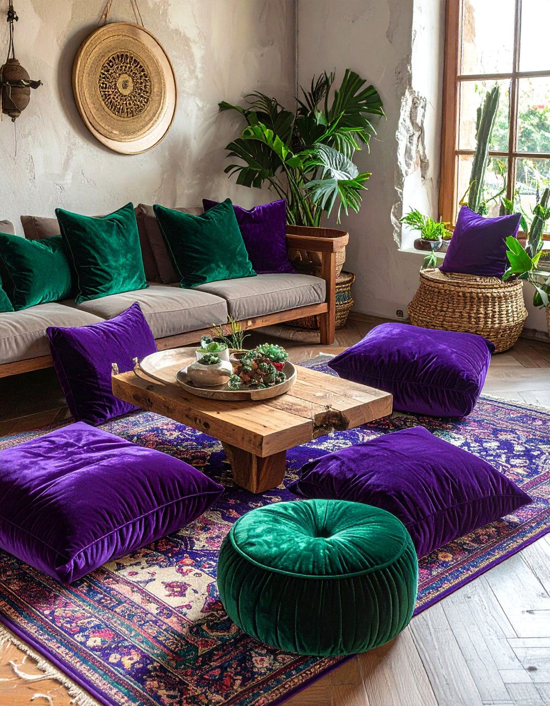 Whimsigoth Decor with Floor Cushions and Poufs - 30 Whimsigoth Decor Ideas to Enchant Your Space