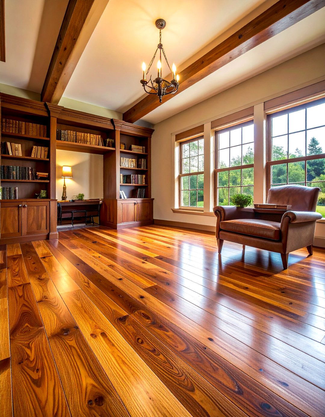 Wide Plank Heart Pine Flooring - 40 Farmhouse Flooring Ideas to Enhance Your Home's Charm