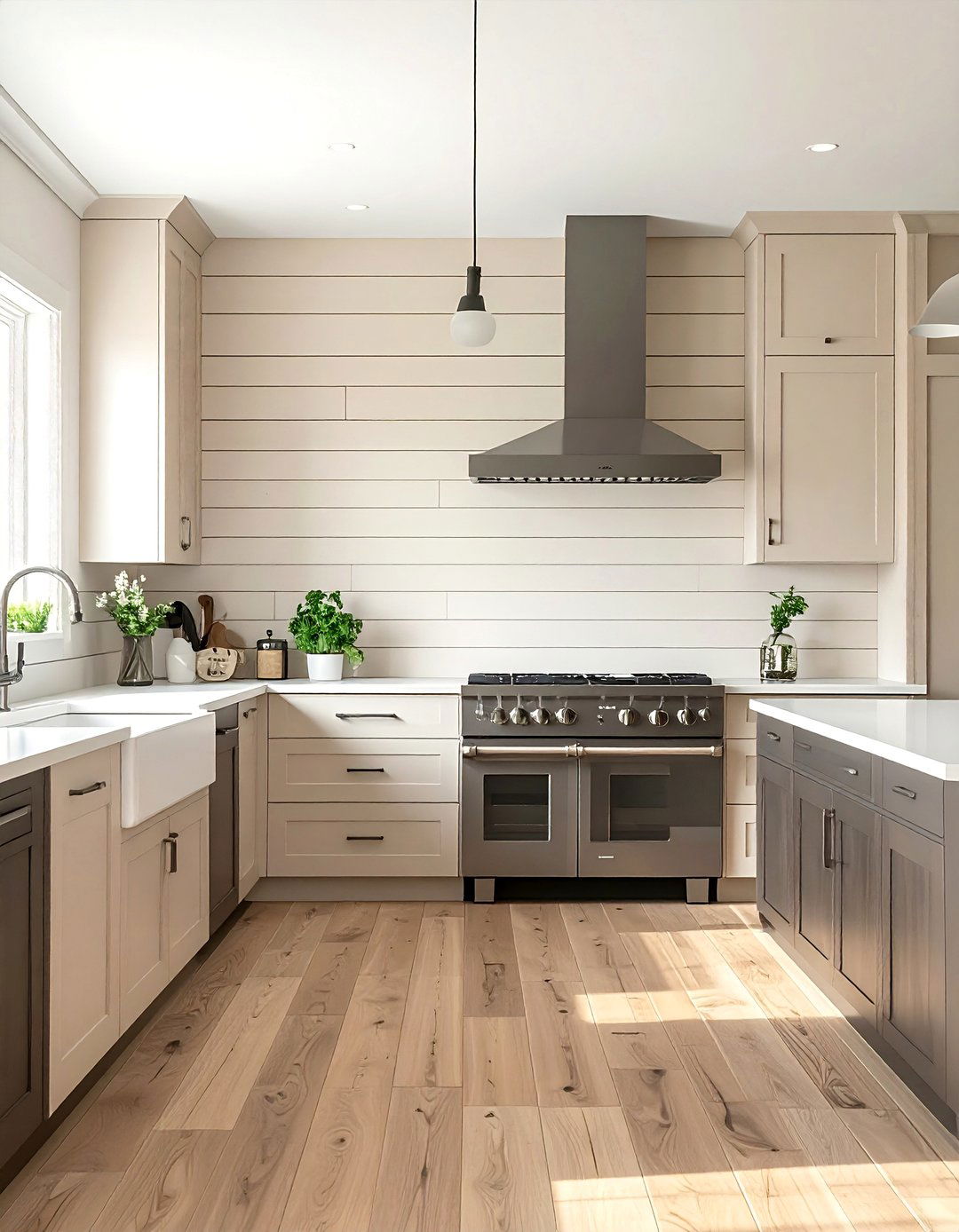 Wide Plank Shiplap Backsplash - 30 Shiplap Backsplash Ideas for Your Kitchen Makeover