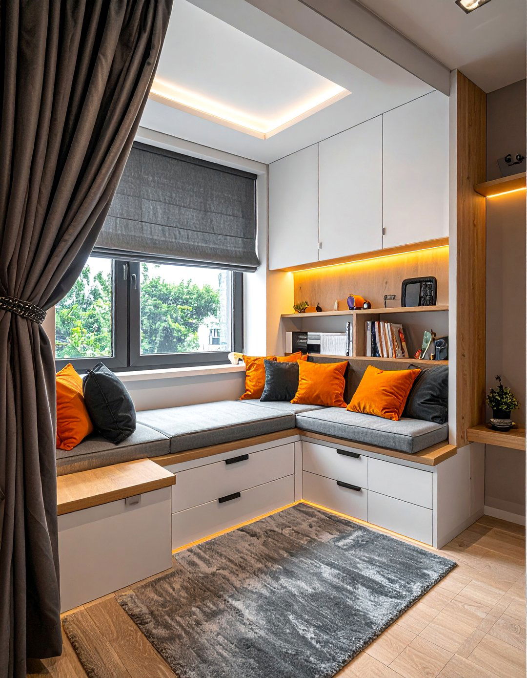 Window Nook Gaming Station - 25 Small Game Room Ideas for Fun and Functionality