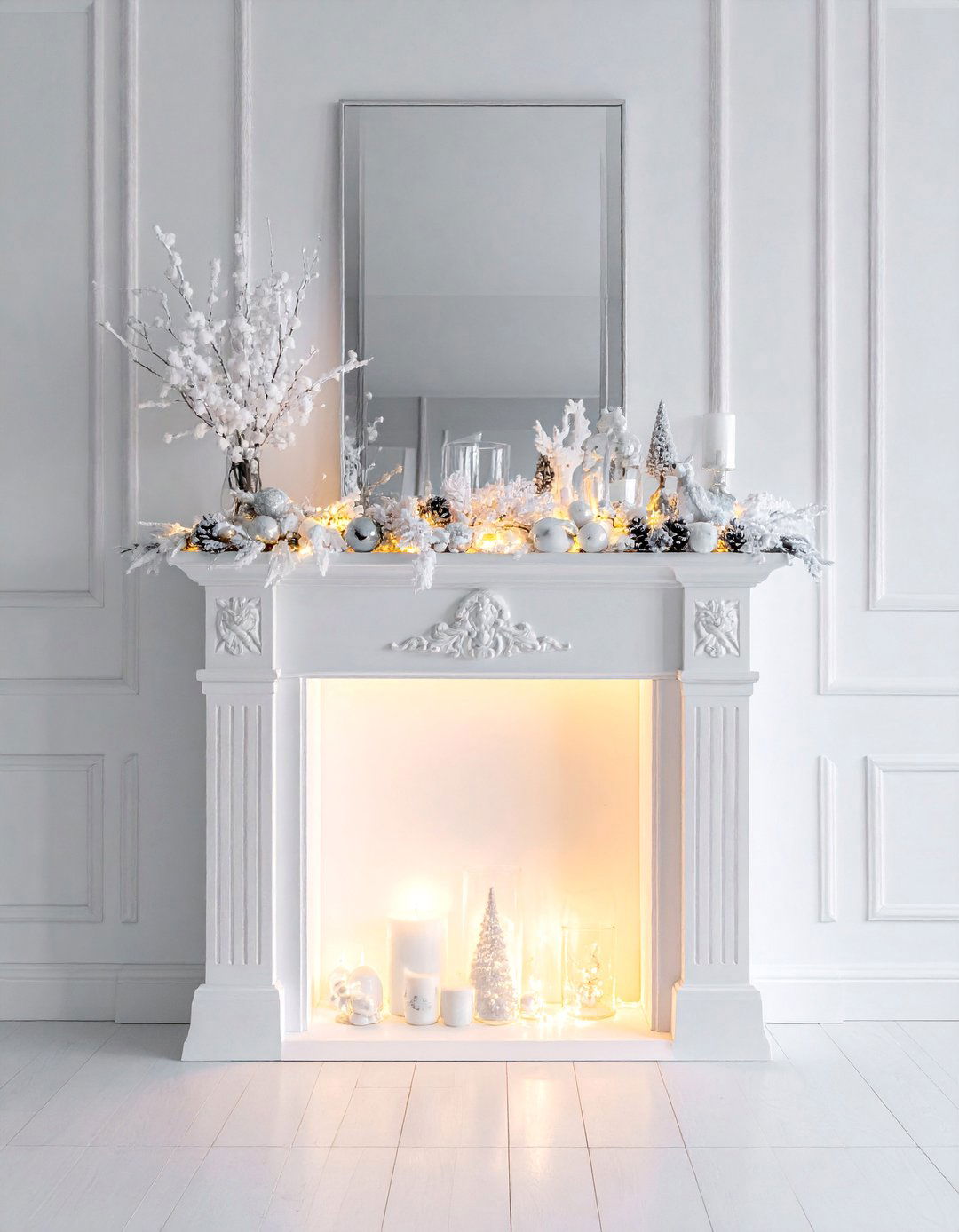 Winter Wonderland Magic - 40 Stylish Mantel Decor Ideas for Every Season