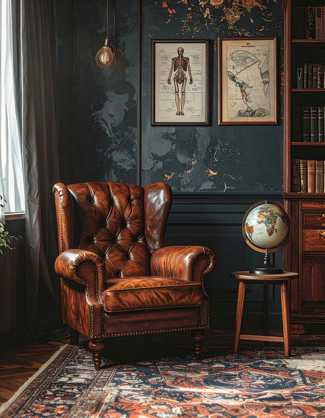 Witchy Living Room with Dark Academia Elements - 30 Witchy Living Room Ideas for a Mystical Vibe