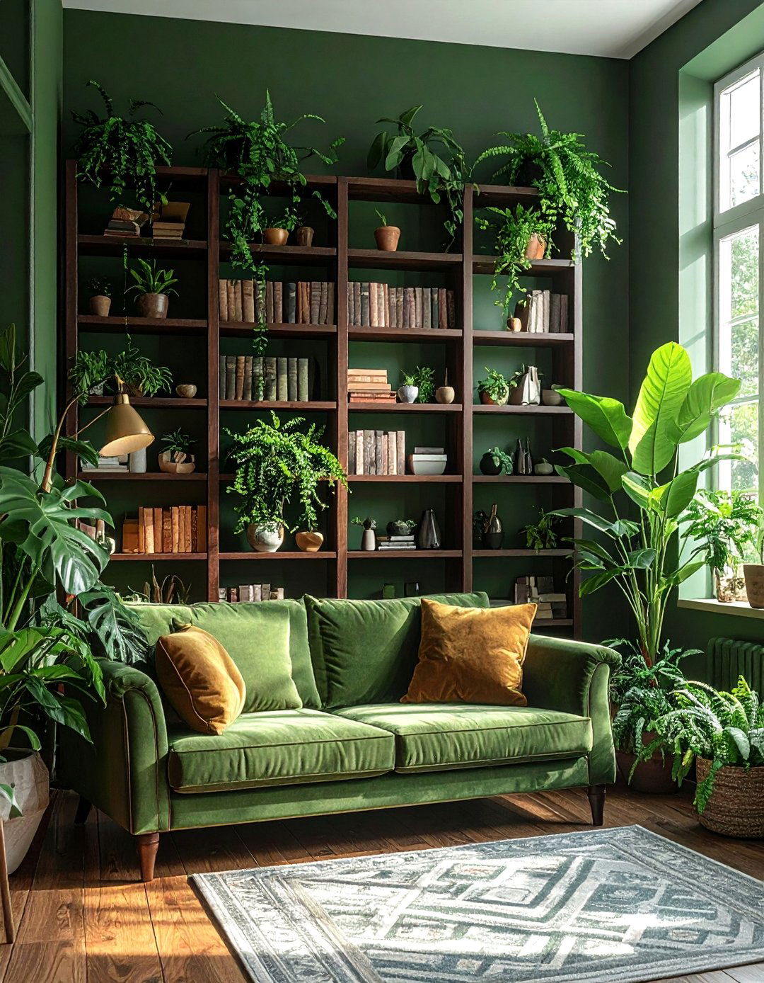 Witchy Living Room with a Dark Green Color Palette - 30 Witchy Living Room Ideas for a Mystical Vibe