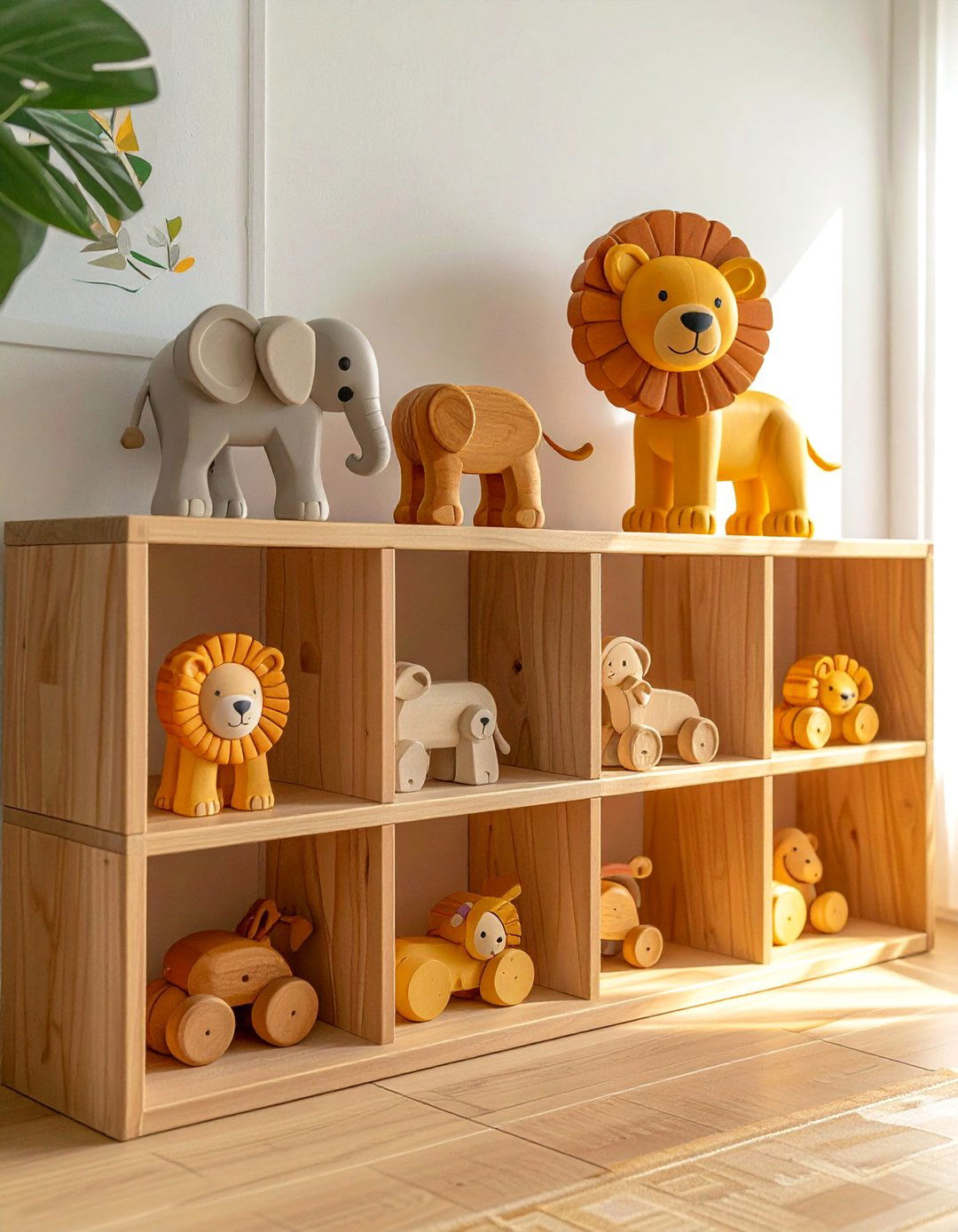 Wooden Stacking Safari Animal Toys - 25 Safari Nursery Decor Ideas for a Wild Theme