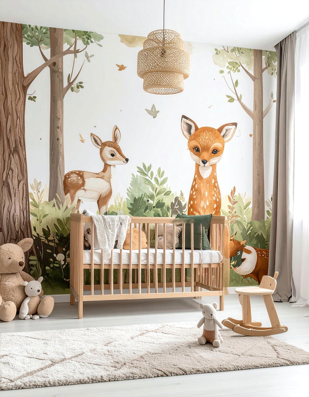 Woodland Animal Themed Nursery - 20 Nature Themed Nursery Ideas for a Serene Space